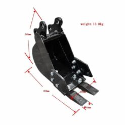 200mm Narrow Bucket Attachment for TYPHON Mini Excavators USA