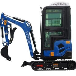 Alternative view of 2025 4000 lb TYPHON TERROR XVII Cabin Mini Excavator Rubber Track with Kubota D9