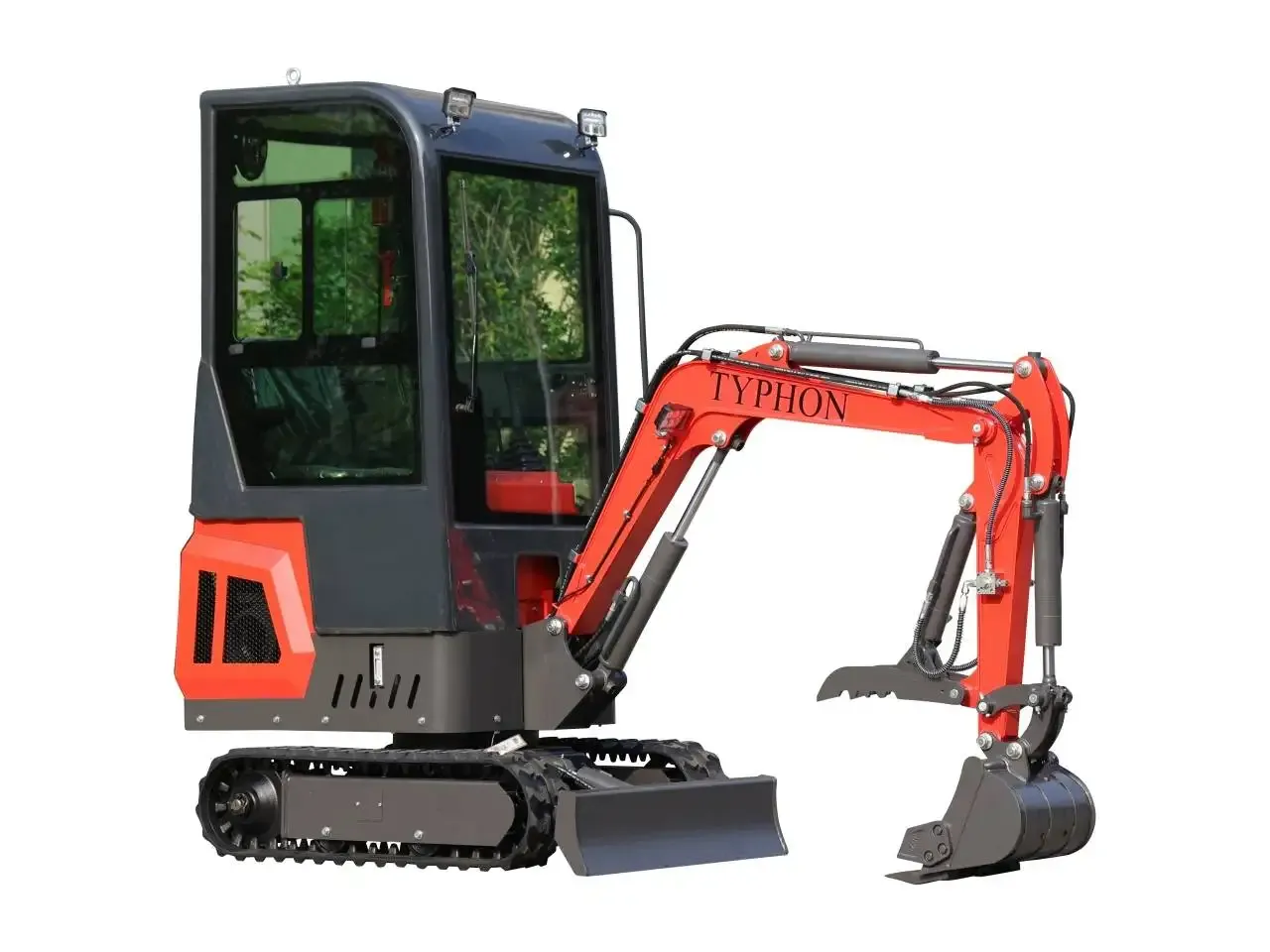 TYPHON TERROR ONE Mini Excavator – 1.1 Ton Trench Digger with Cabin - Image 2