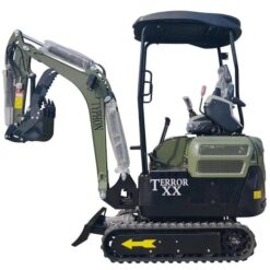 Alternative view of 4,000 lb Green TYPHON TERROR XX Mini Excavator Rubber Track with Kubota D902
