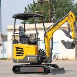 Alternative view of TYPHON TERROR XIX STORM Mini Excavator – 1.8 Ton Trench Digger with Boom Swing,