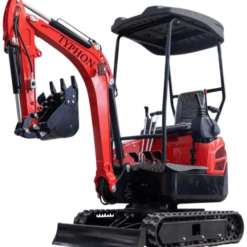 New 4,000 lb TYPHON Lux Mini Excavator Rubber Track with Kubota Diesel Engine US