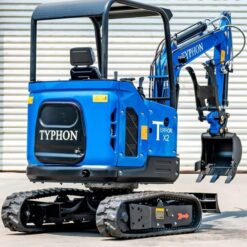 Alternative view of TYPHON TERROR X2 STORM Mini Excavator 2.5 Ton Diesel Kubota V1505 25HP Engine US