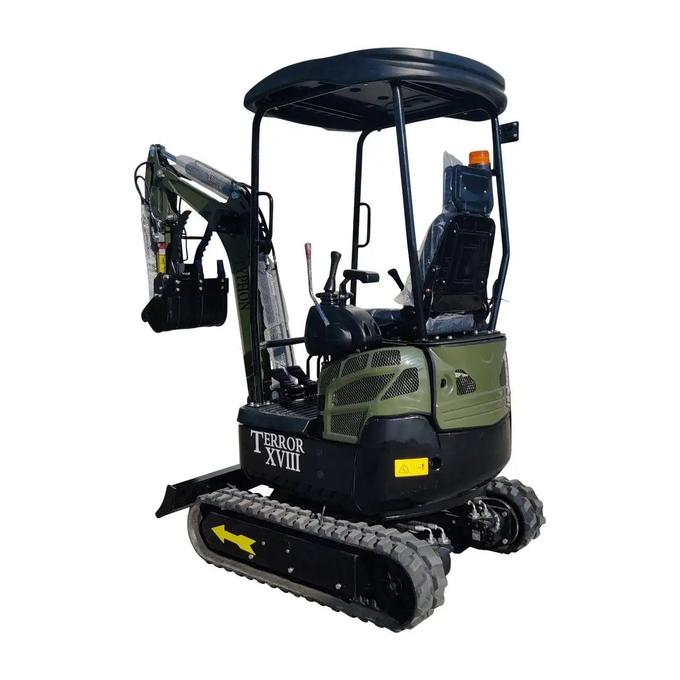 2025 4000 lb Typhon Terror XVIII Mini Excavator Rubber Track with Kubota Diesel - Image 2