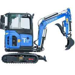 Alternative view of TYPHON TERROR X2 Mini Excavator 2.7 Ton EPA Diesel Kubota V1505 Engine USA