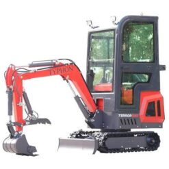 TYPHON TERROR ONE Mini Excavator – 1.1 Ton Trench Digger with Cabin