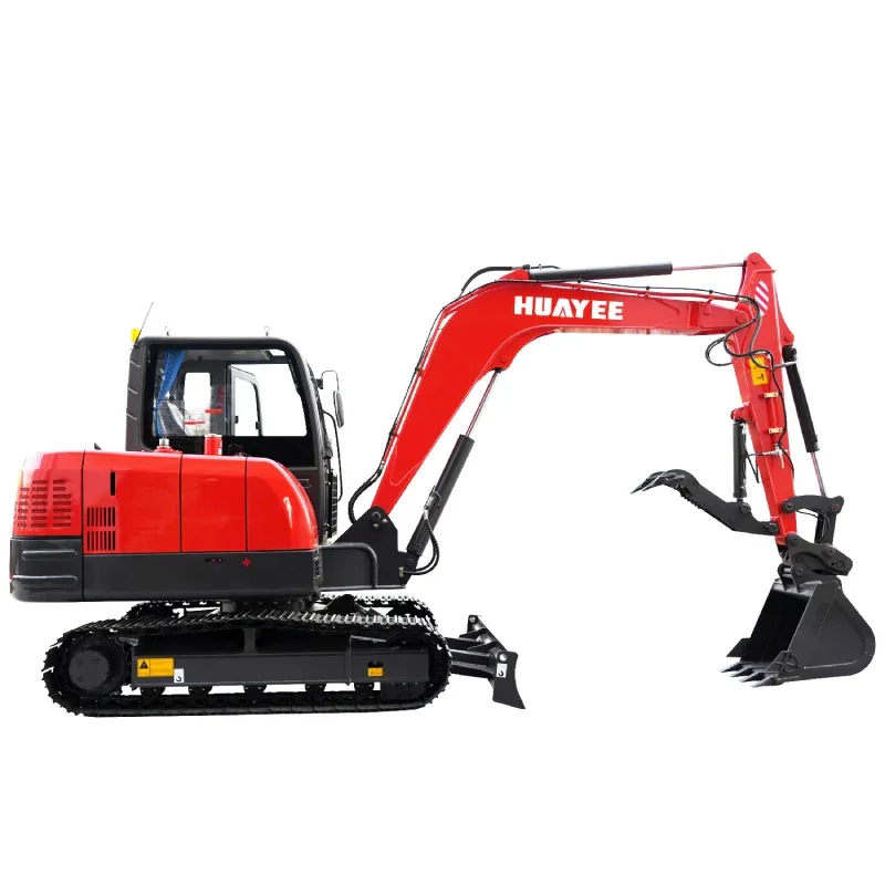 6 Ton Industrial Mini Excavator with Yanmar Engine & Enclosed Cab | HUAYEE HY60C - Image 3
